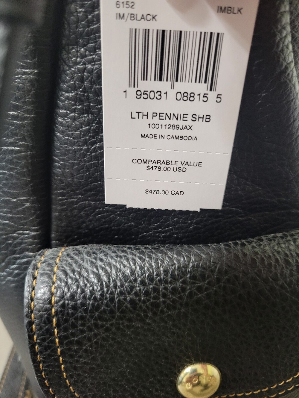 Coach Pennie Pebbled Leather Crossbody Shoulder Bag NWT In Original Packaging - Picture 6 of 11